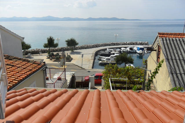 Studio na mirnoj lokaciji, preko puta mora, s prekrasnim pogledom, Apartmani Milin uz more Zadar - Diklo Zadar